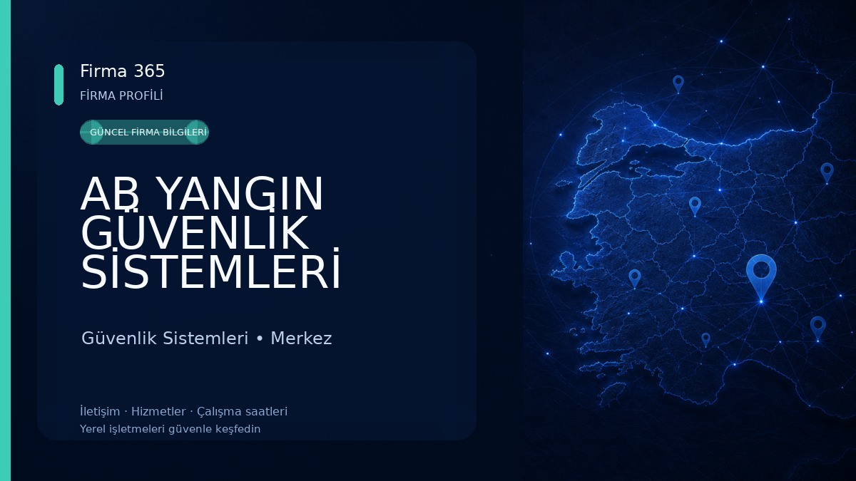 AB YANGIN GÜVENLİK SİSTEMLERİ Güvenlik Sistemleri