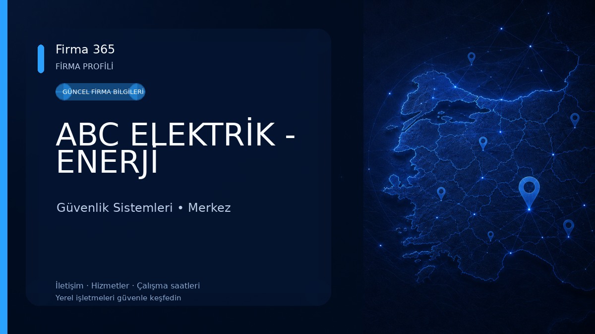 ABC ELEKTRİK - ENERJİ