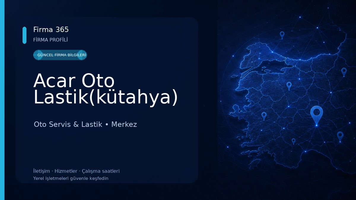 Acar Oto Lastik(kütahya) Oto Servis & Lastik