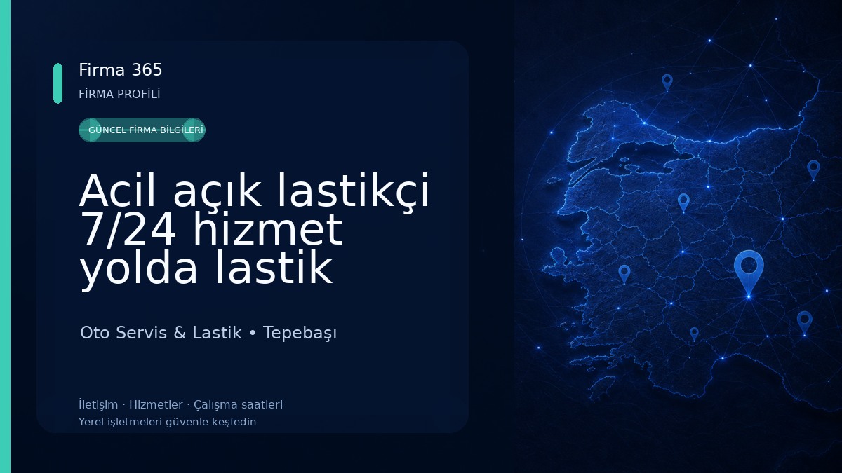 Acil açık lastikçi 7/24 hizmet yolda lastik tamiri ve değişimi Oto Servis & Lastik