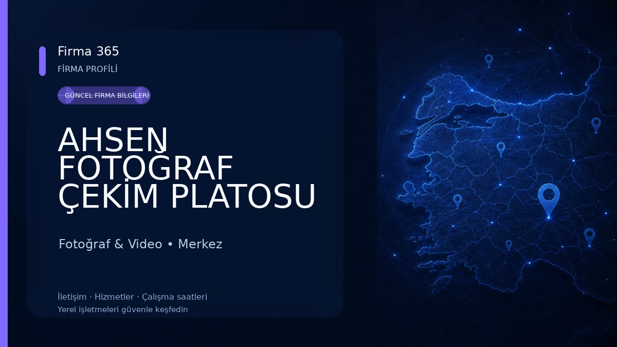 AHSEN FOTOĞRAF ÇEKİM PLATOSU 