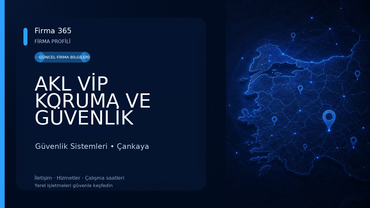 AKL VİP KORUMA VE GÜVENLİK Güvenlik Sistemleri