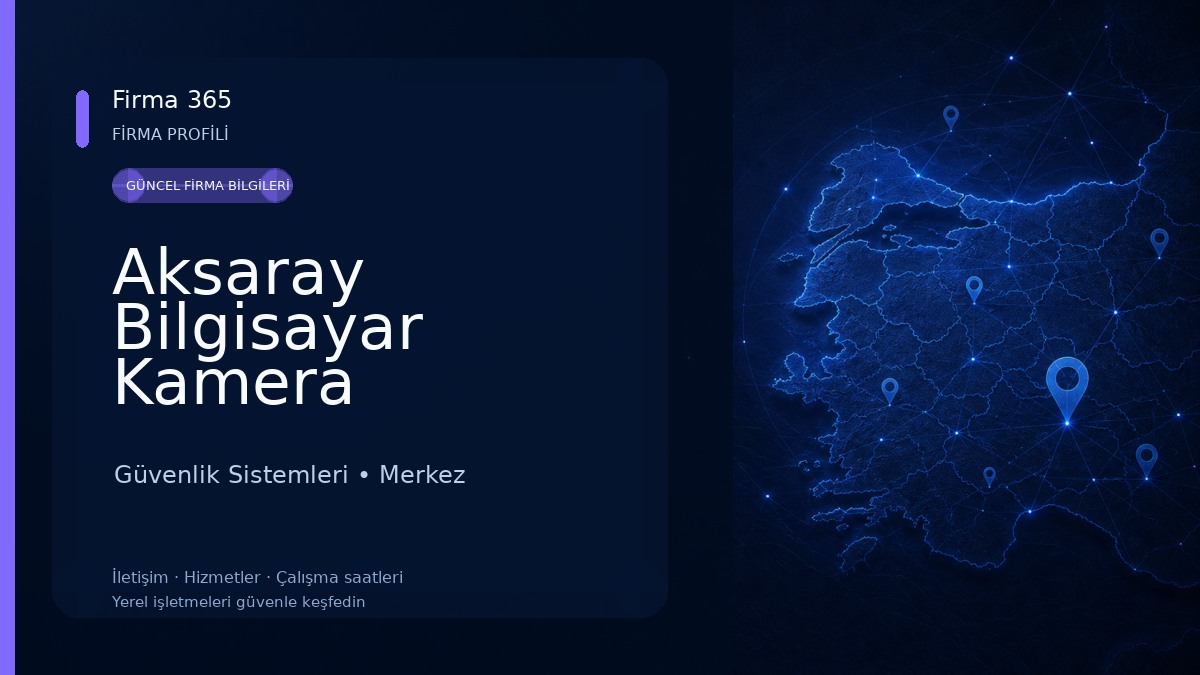 Aksaray Bilgisayar Kamera Güvenlik Sistemleri Güvenlik Sistemleri