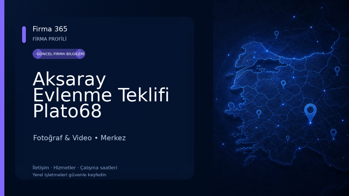 Aksaray Evlenme Teklifi Plato68 Fotoğraf & Video