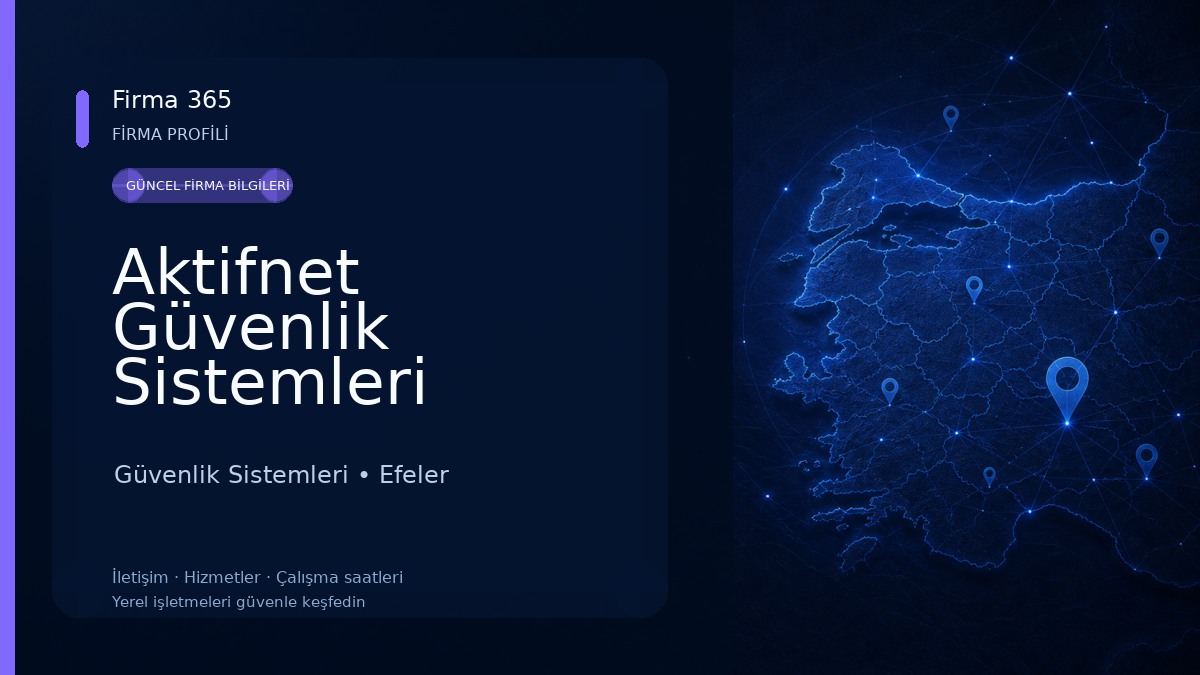 Aktifnet Güvenlik Sistemleri Güvenlik Sistemleri