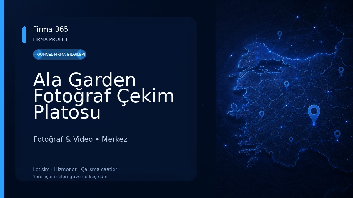 Ala Garden Fotoğraf Çekim Platosu 