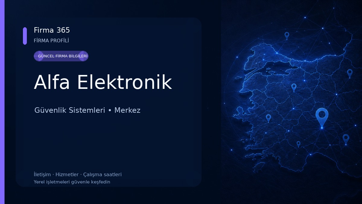 Alfa Elektronik