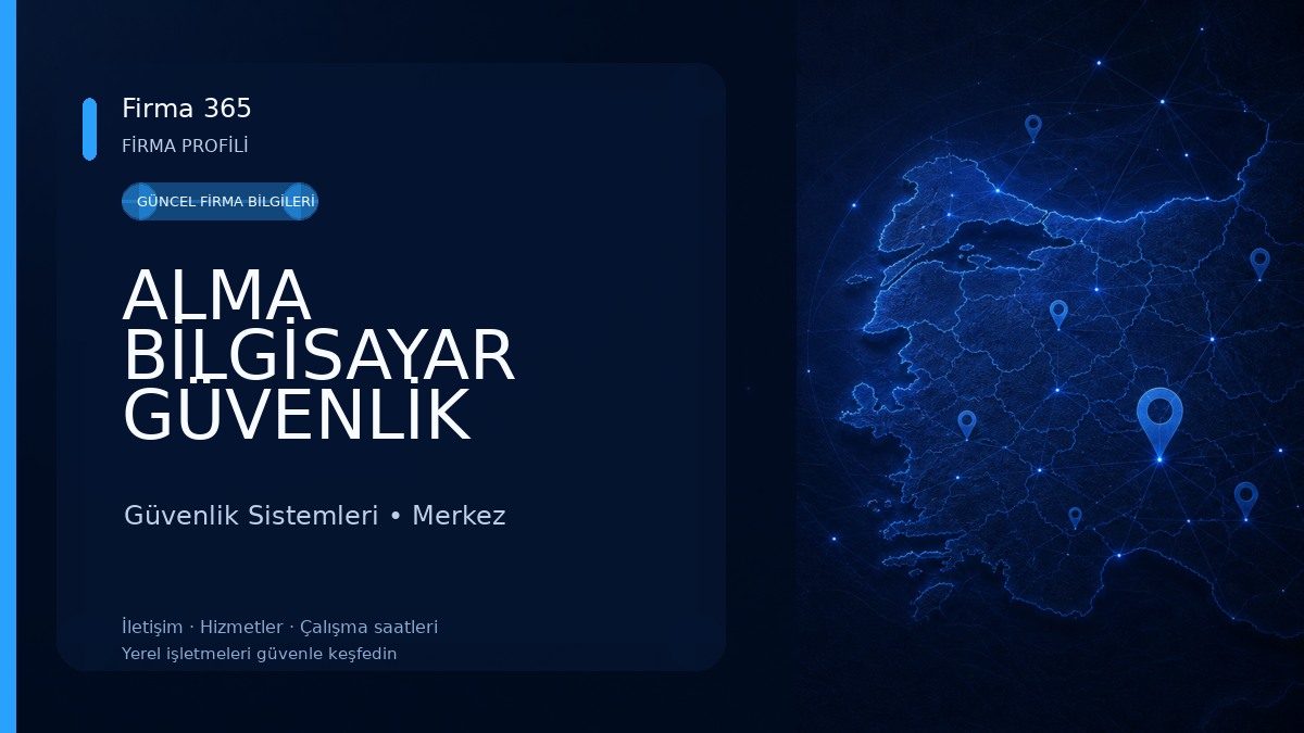 ALMA BİLGİSAYAR GÜVENLİK SİSTEMLERİ