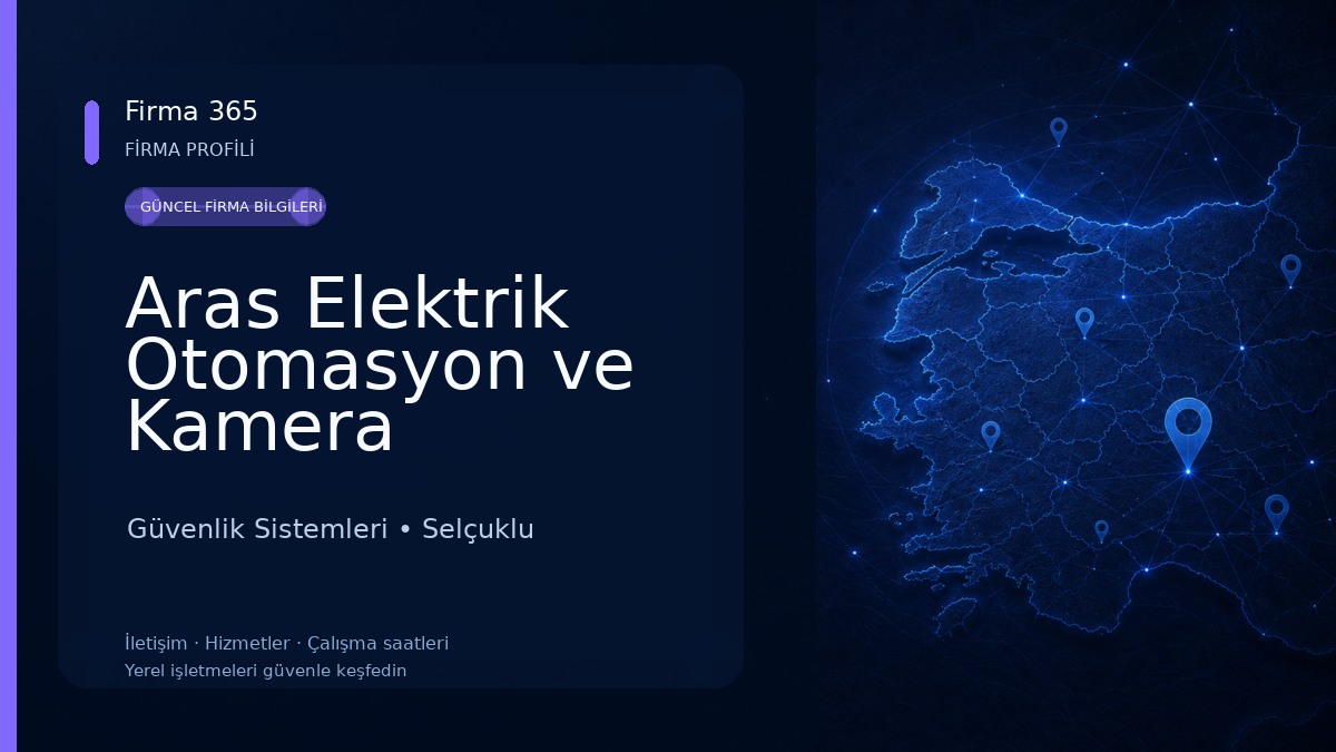 Aras Elektrik Otomasyon ve Kamera Güvenlik Sistemleri Güvenlik Sistemleri