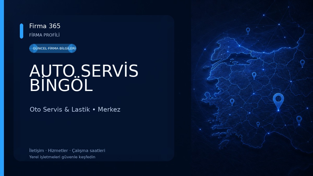 AUTO SERVİS BİNGÖL