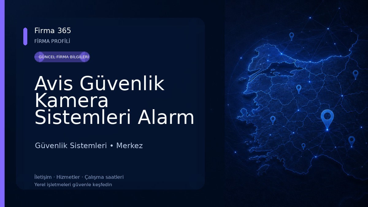 Avis Güvenlik Kamera Sistemleri Alarm Sistemleri. 