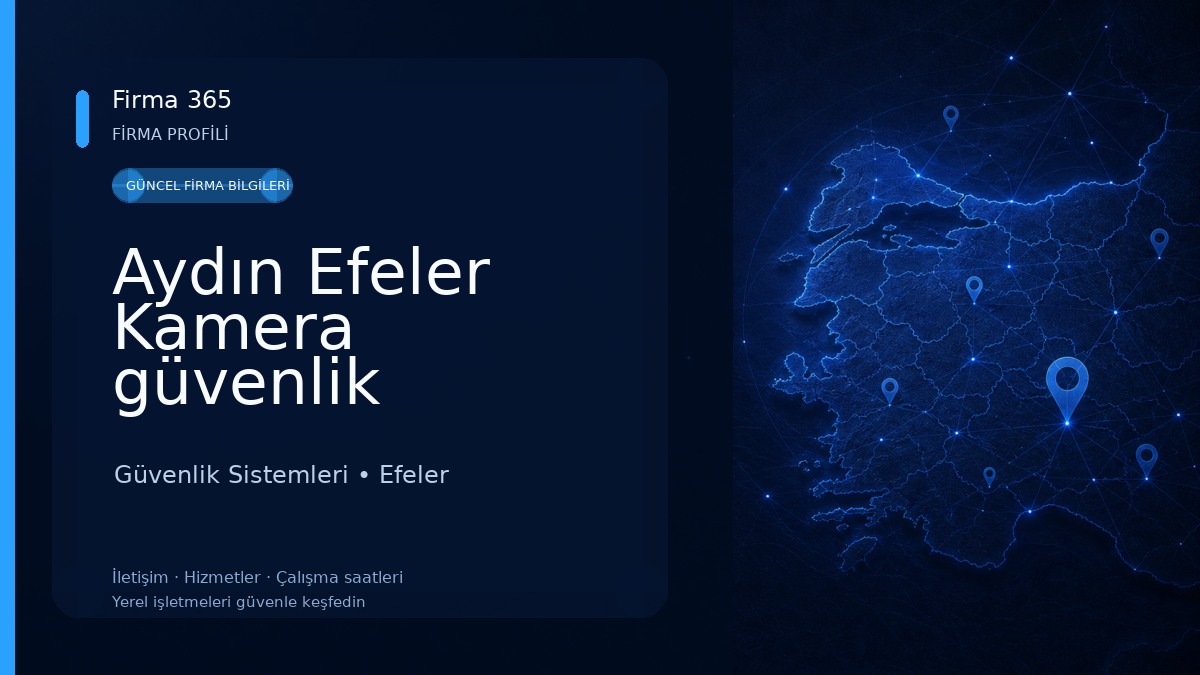 Aydın Efeler Kamera güvenlik sistemleri ve Bilgisayar tamiri / Teknoefeler Güvenlik Sistemleri