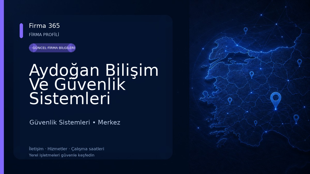 Aydoğan Bilişim Ve Güvenlik Sistemleri 