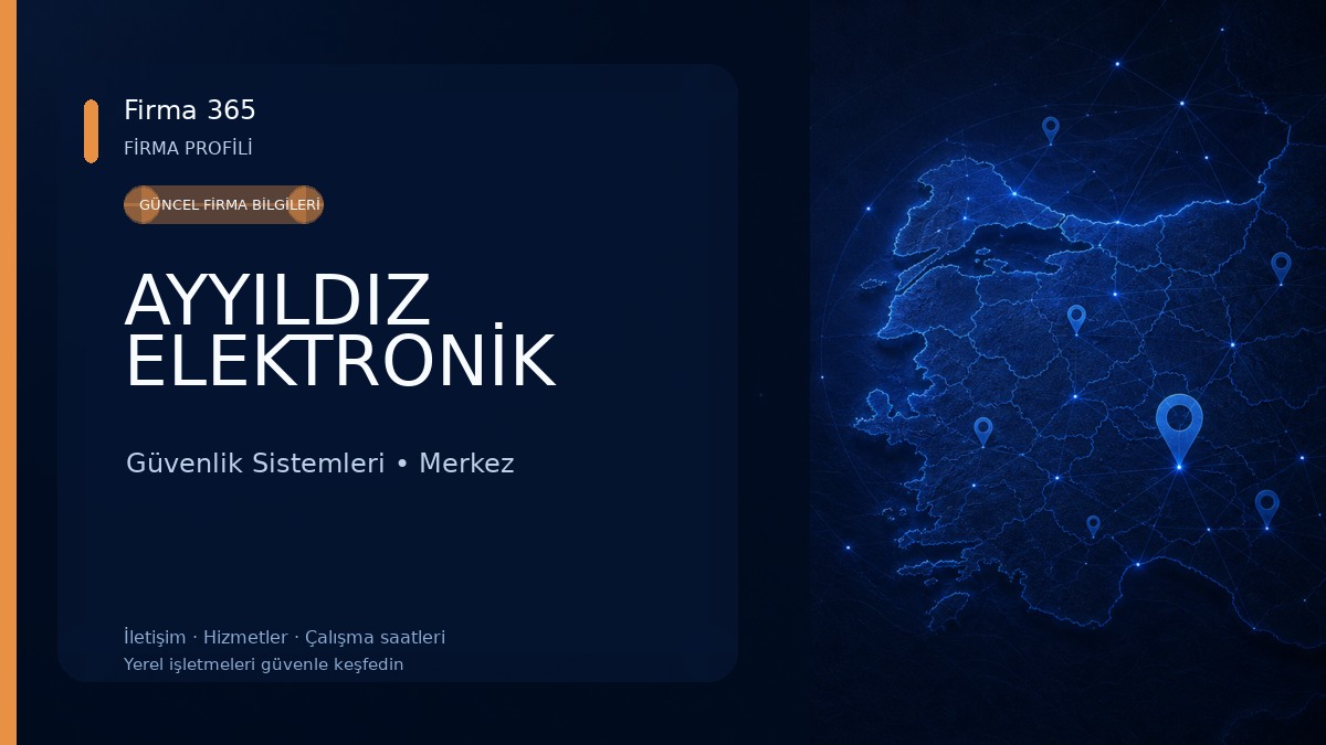 AYYILDIZ ELEKTRONİK Güvenlik Sistemleri