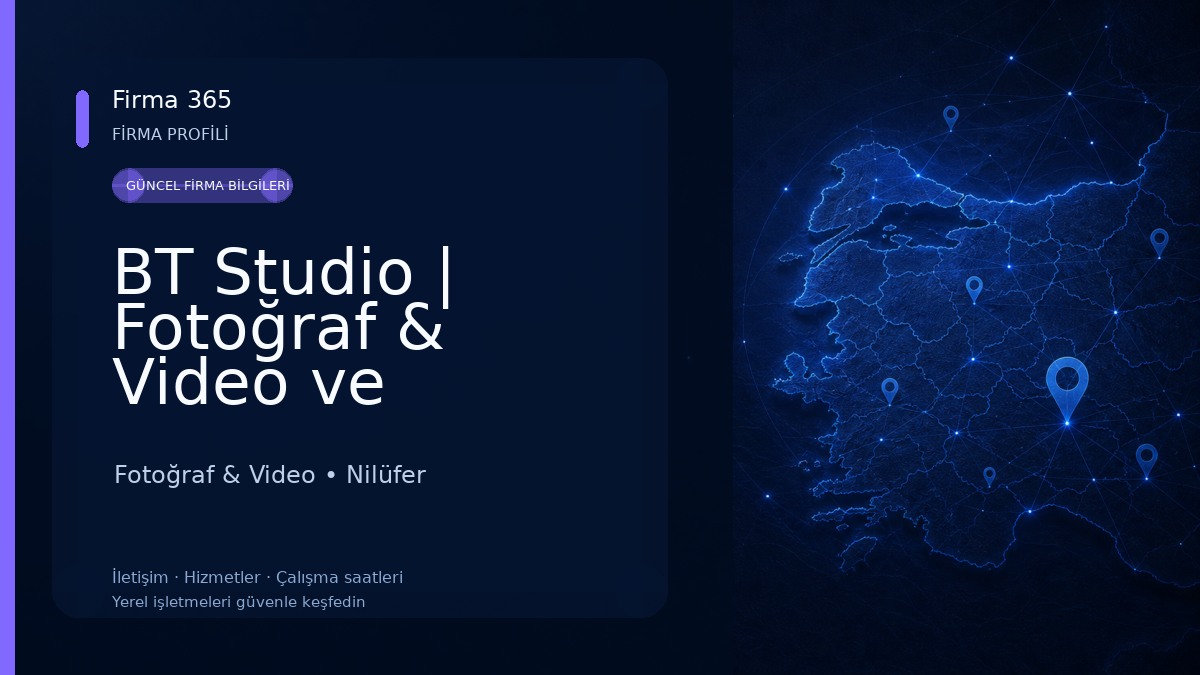 BT Studio | Fotoğraf & Video ve Tasarım Ofisi Fotoğraf & Video