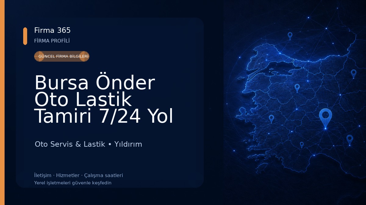 Bursa Önder Oto Lastik Tamiri 7/24 Yol Yardım Servisi, Akü Takviye
