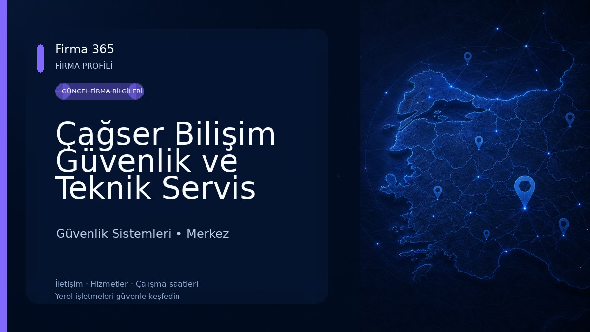 Çağser Bilişim Güvenlik ve Teknik Servis Güvenlik Sistemleri