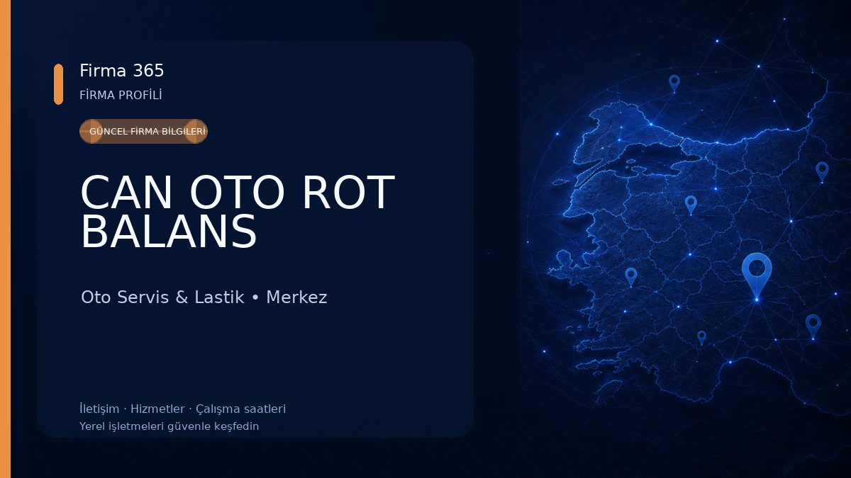 CAN OTO ROT BALANS Oto Servis & Lastik