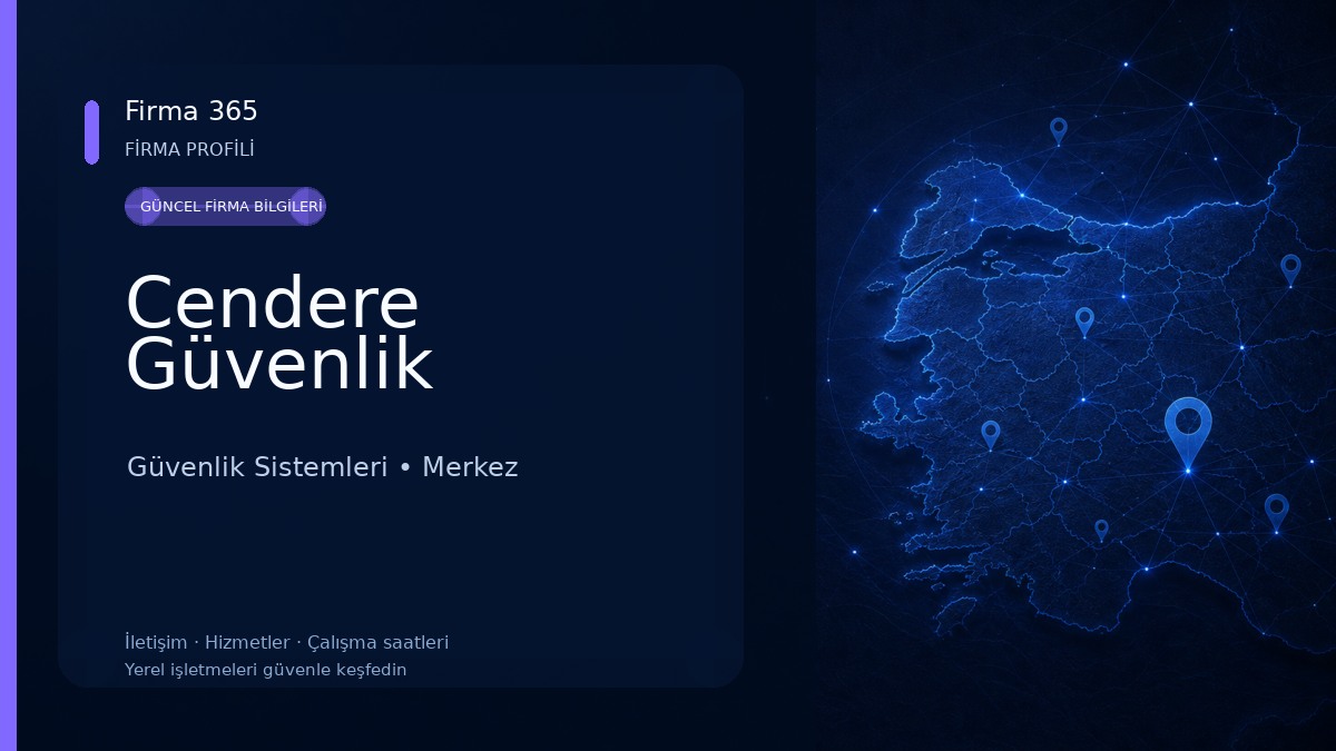 Cendere Güvenlik Güvenlik Sistemleri