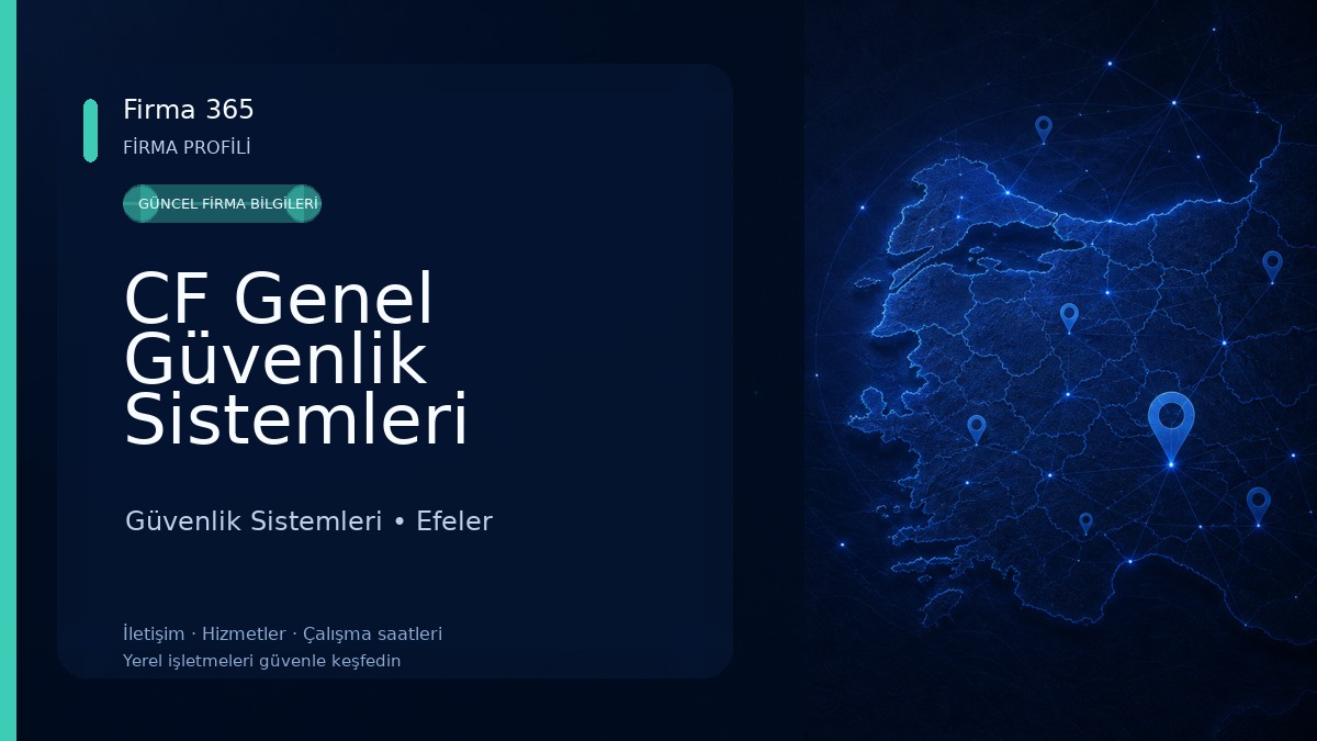 CF Genel Güvenlik Sistemleri Güvenlik Sistemleri
