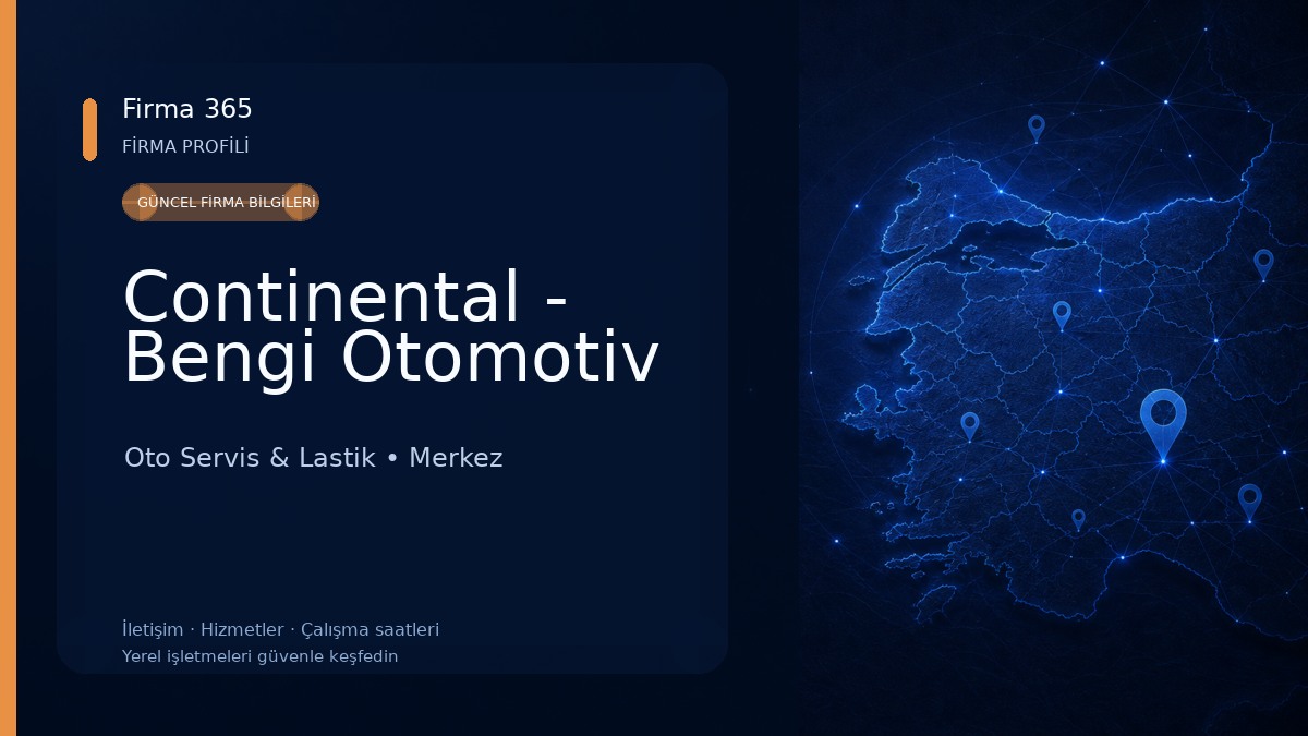 Continental - Bengi Otomotiv Oto Servis & Lastik