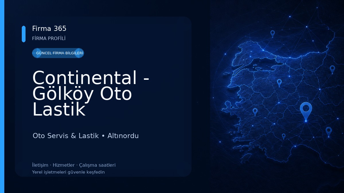 Continental - Gölköy Oto Lastik Oto Servis & Lastik