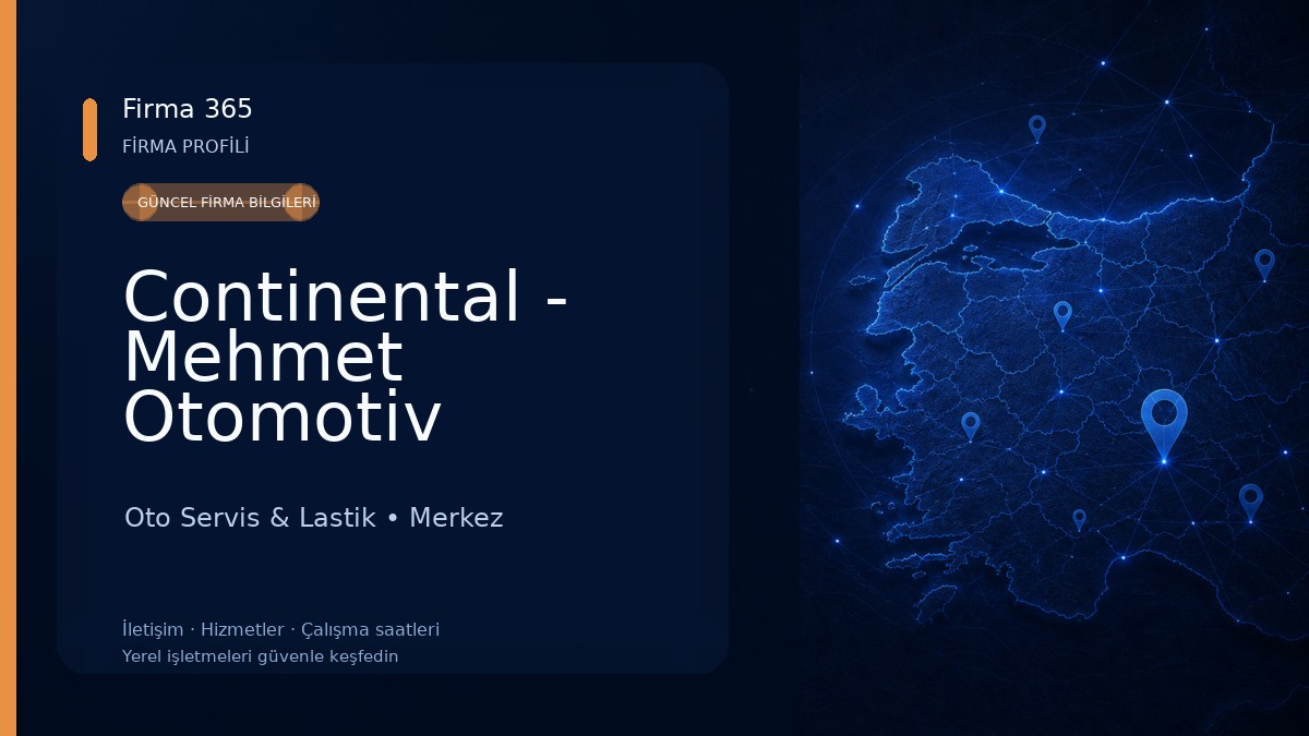 Continental - Mehmet Otomotiv