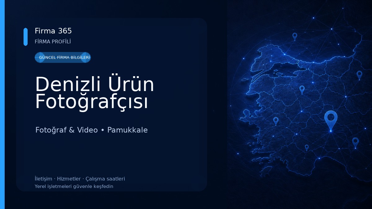 Denizli Ürün Fotoğrafçısı Fotoğraf & Video