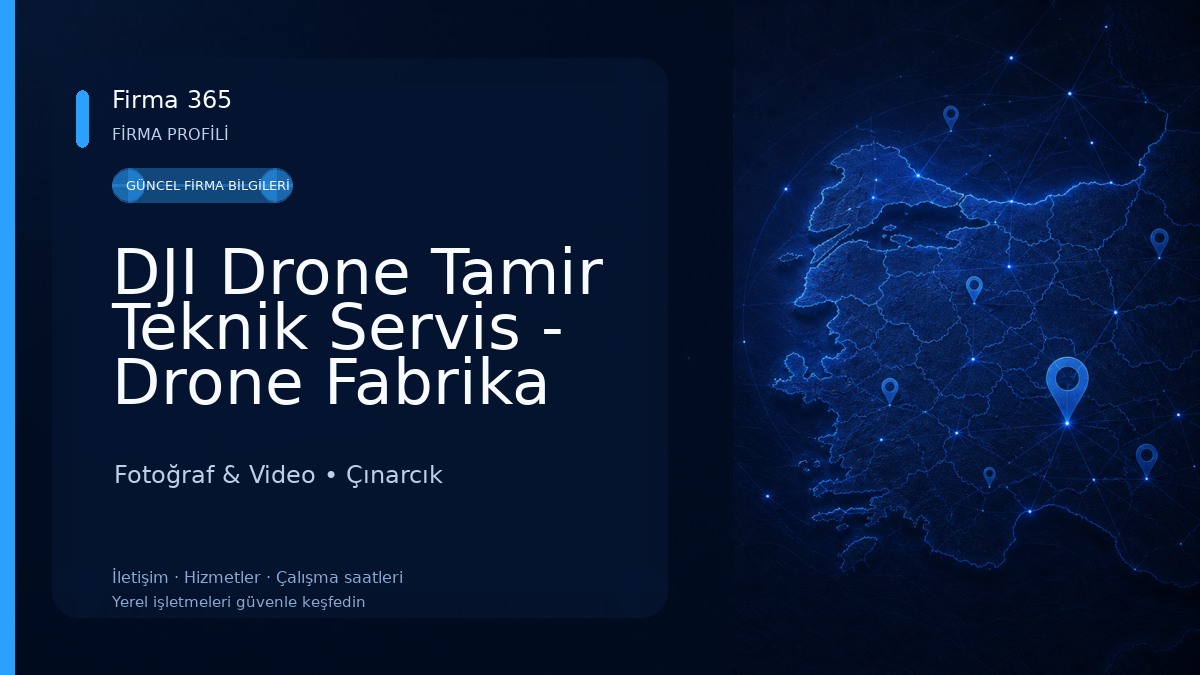 DJI Drone Tamir Teknik Servis - Drone Fabrika 