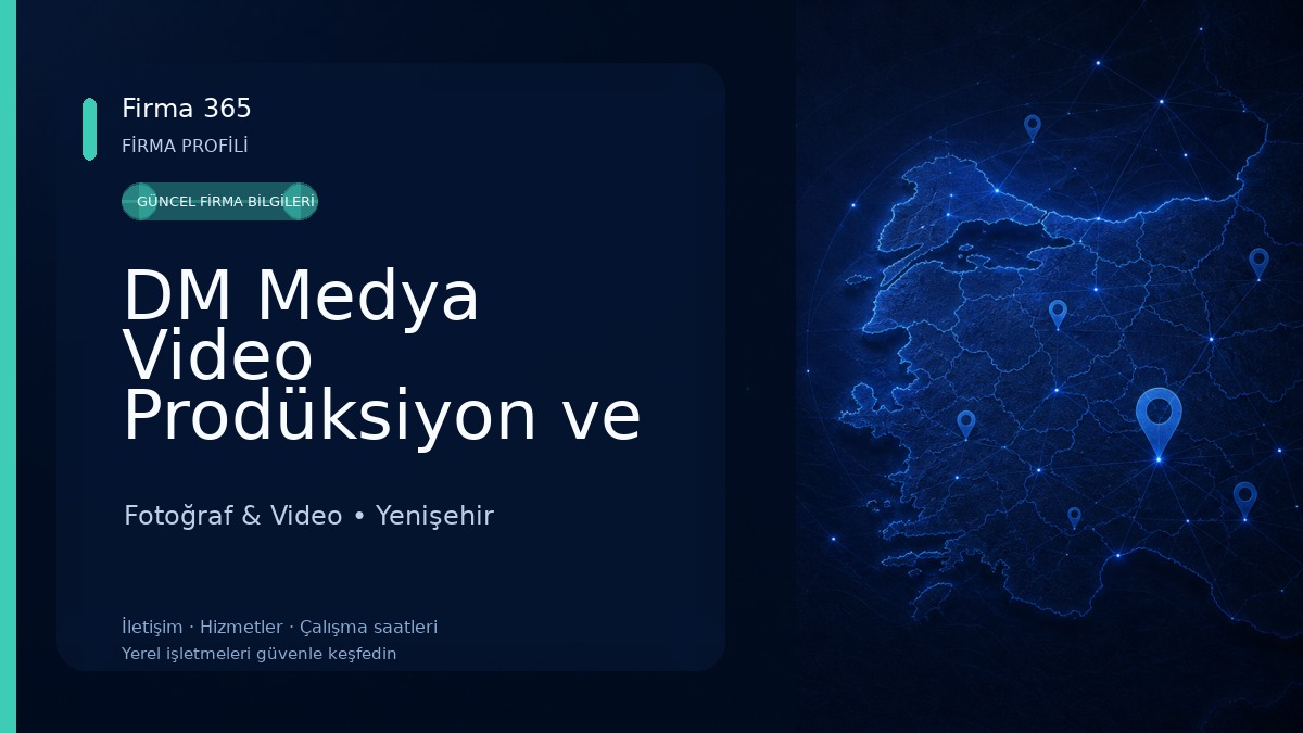 DM Medya Video Prodüksiyon ve Yapım | Tanıtım ve Reklam Filmi | Casting | Seslendirme Fotoğraf & Video