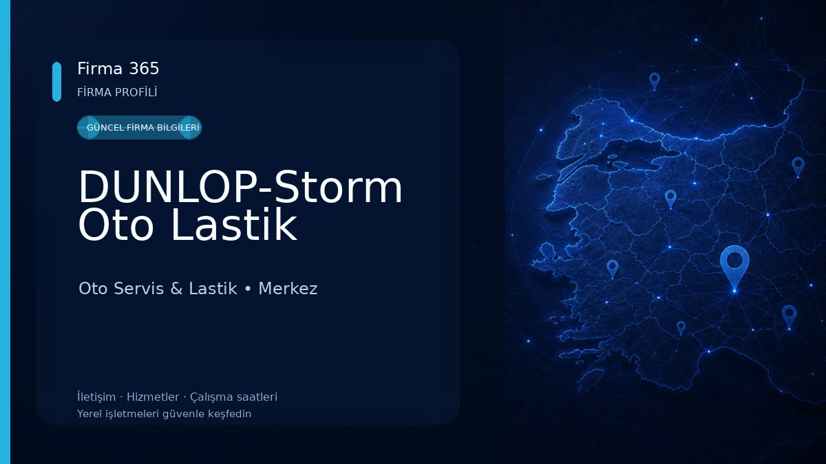 DUNLOP-Storm Oto Lastik Oto Servis & Lastik