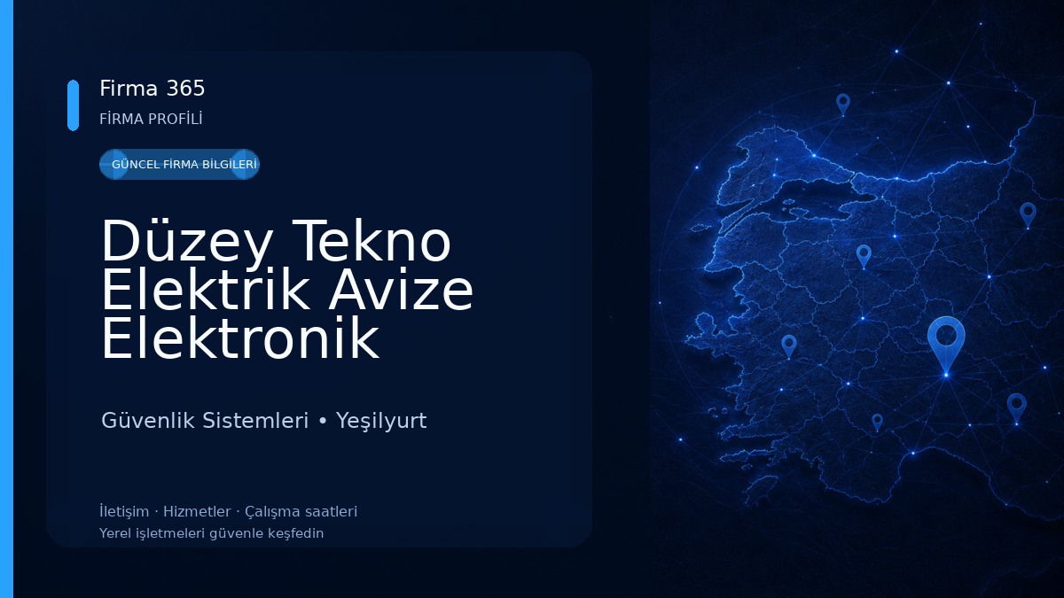 Düzey Tekno Elektrik Avize Elektronik AUDİO Görüntülü Diafon Yetkili servis