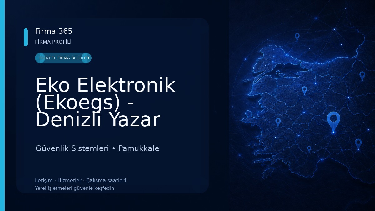 Eko Elektronik (Ekoegs) - Denizli Yazar Kasa