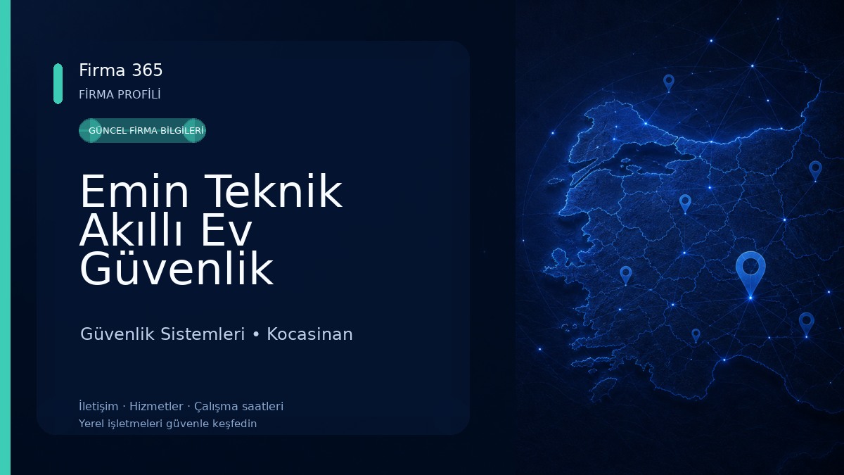 Emin Teknik Akıllı Ev Güvenlik Sistemleri Güvenlik Sistemleri