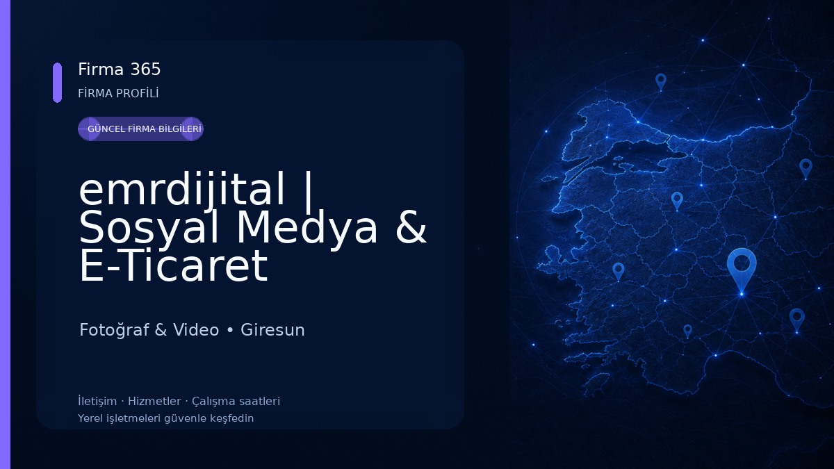 emrdijital | Sosyal Medya & E-Ticaret Yönetimi