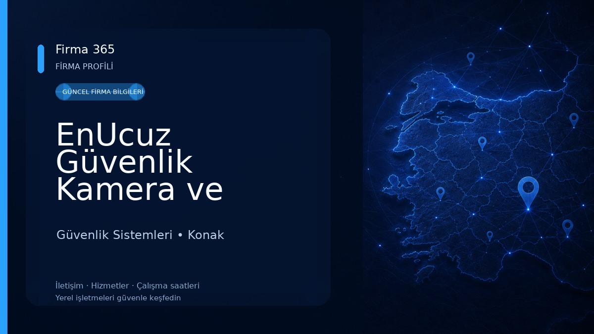 EnUcuz Güvenlik Kamera ve Alarm Sistemleri Güvenlik Sistemleri