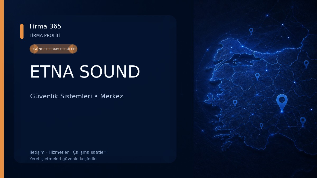 ETNA SOUND Güvenlik Sistemleri