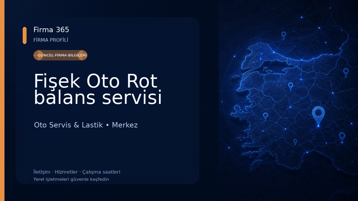 Fişek Oto Rot balans servisi