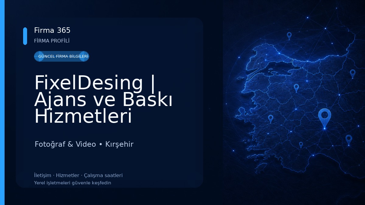 FixelDesing | Ajans ve Baskı Hizmetleri 