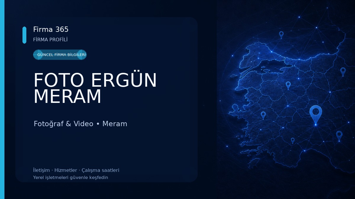 FOTO ERGÜN MERAM Fotoğraf & Video