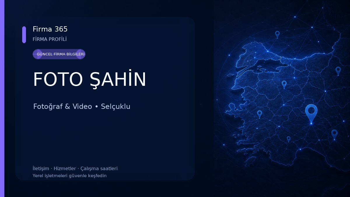 FOTO ŞAHİN Fotoğraf & Video