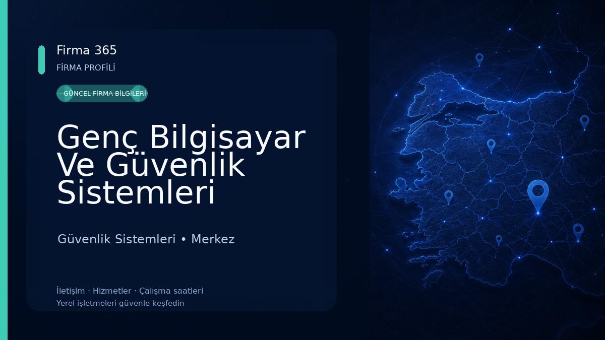 Genç Bilgisayar Ve Güvenlik Sistemleri Güvenlik Sistemleri