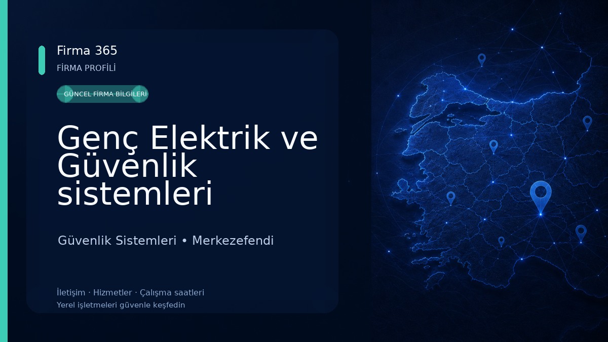 Genç Elektrik ve Güvenlik sistemleri Güvenlik Sistemleri