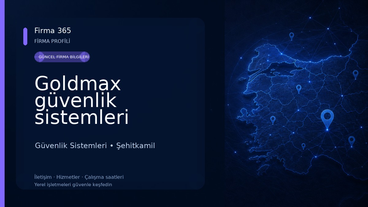 Goldmax güvenlik sistemleri