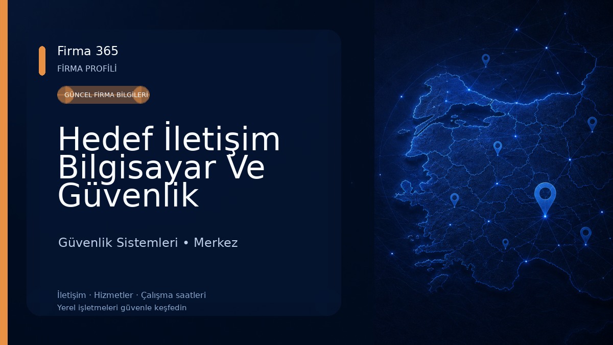 Hedef İletişim Bilgisayar Ve Güvenlik Sistemleri Güvenlik Sistemleri