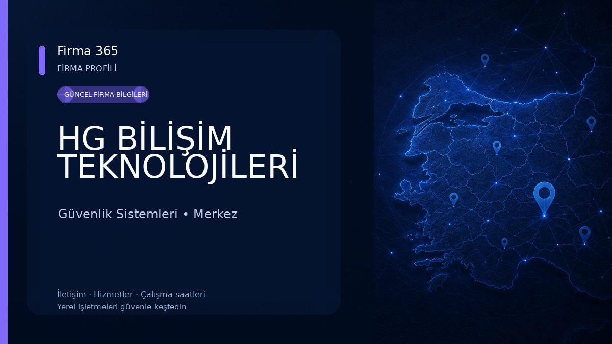 HG BİLİŞİM TEKNOLOJİLERİ 