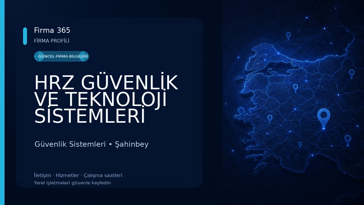 HRZ GÜVENLİK VE TEKNOLOJİ SİSTEMLERİ