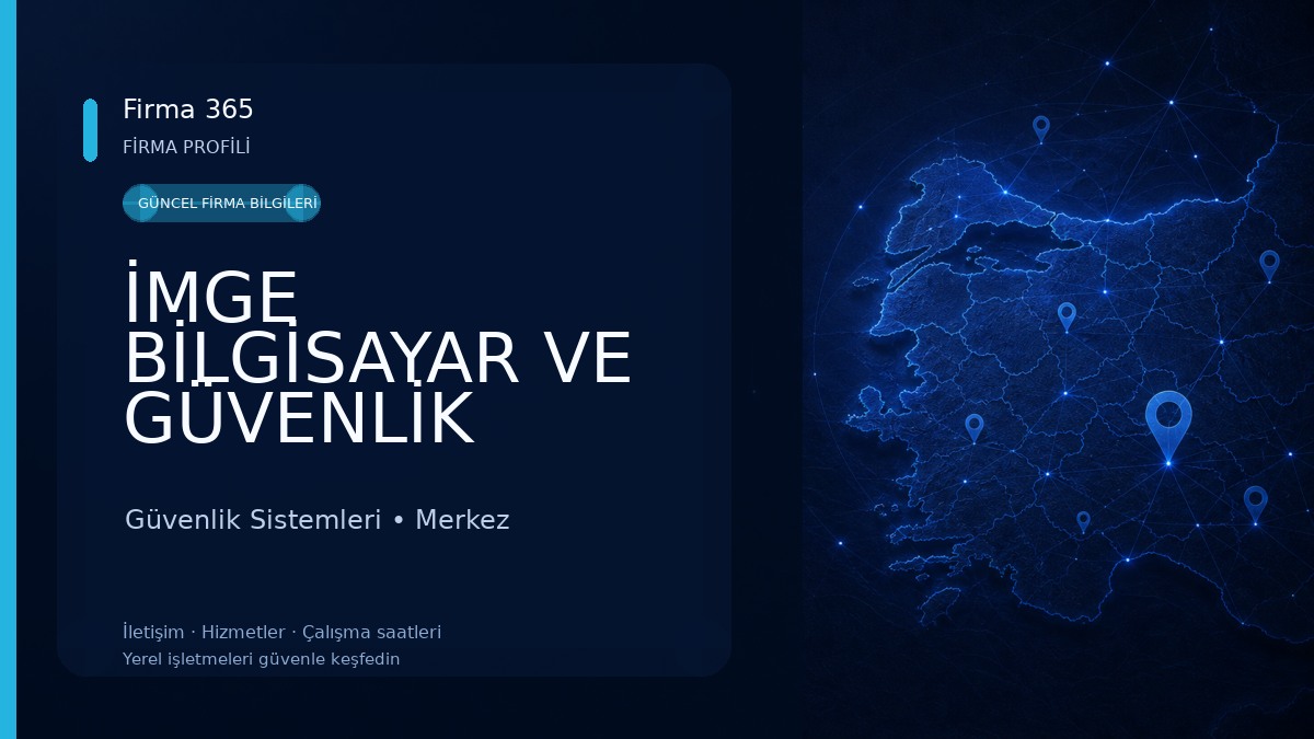 İMGE BİLGİSAYAR VE GÜVENLİK Güvenlik Sistemleri