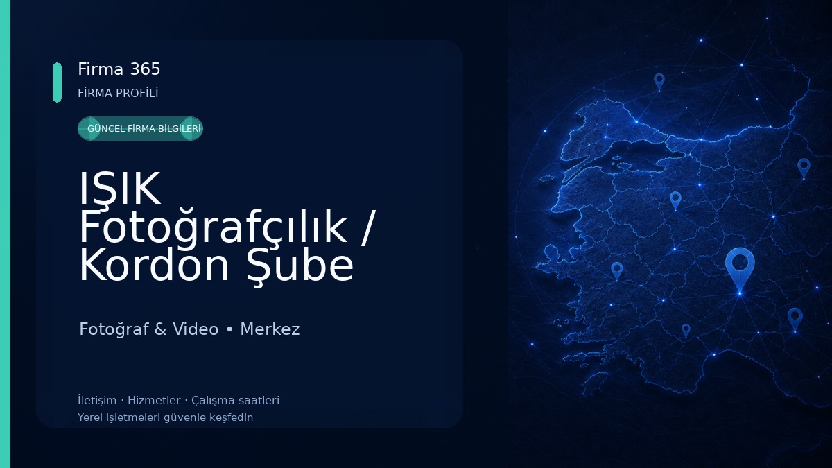 IŞIK Fotoğrafçılık / Kordon Şube Fotoğraf & Video