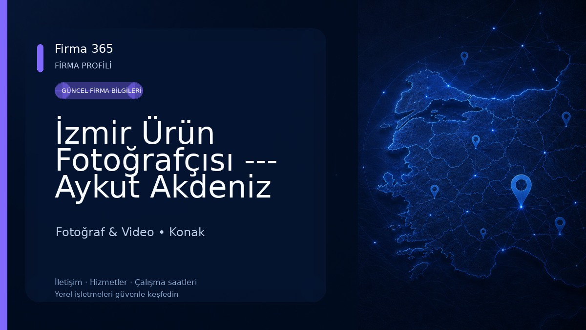 İzmir Ürün Fotoğrafçısı --- Aykut Akdeniz Fotoğraf & Video